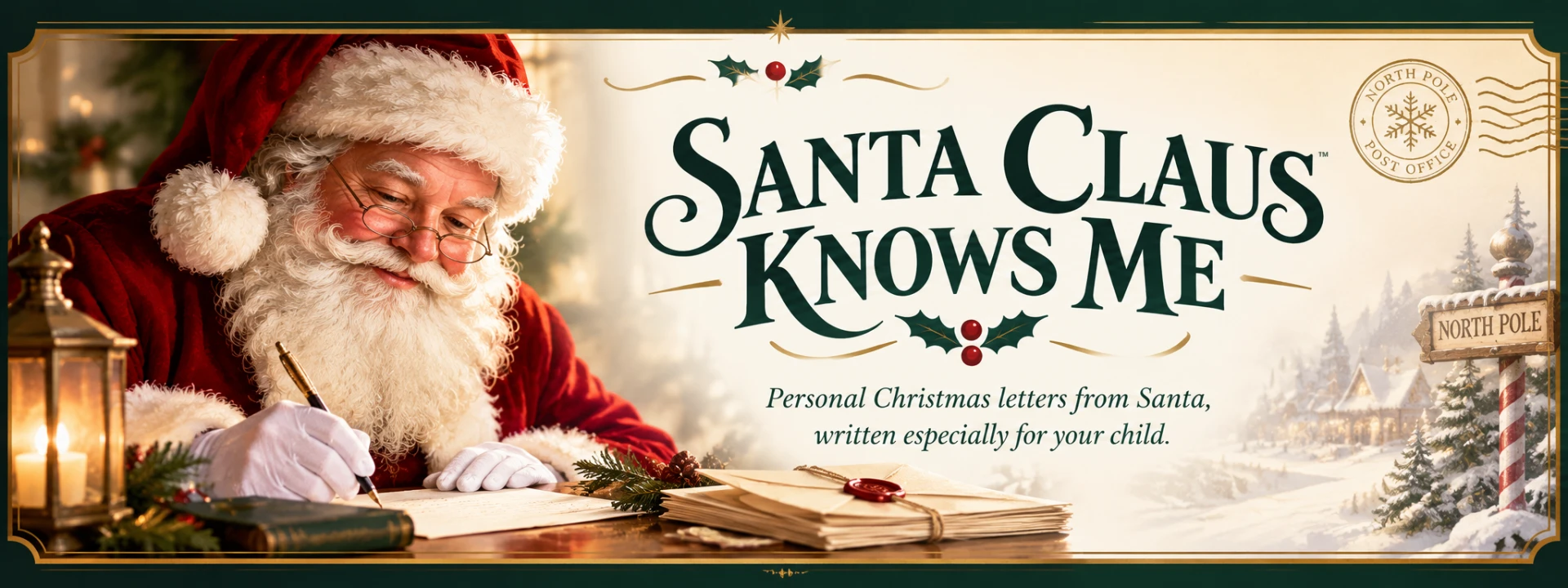 Santa Claus Knows Me — personal Christmas letters from Santa, written especially for your child